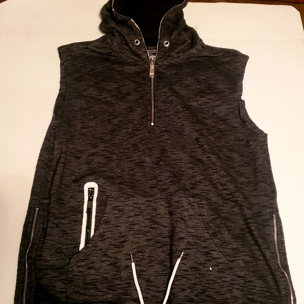 Men's Switch zip up vest Hoodie